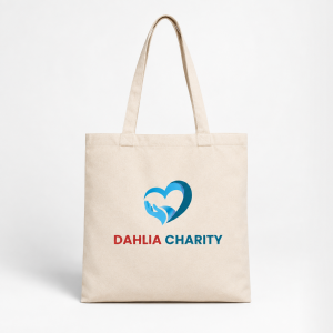 Dahlia Large Cotton Tote Bag